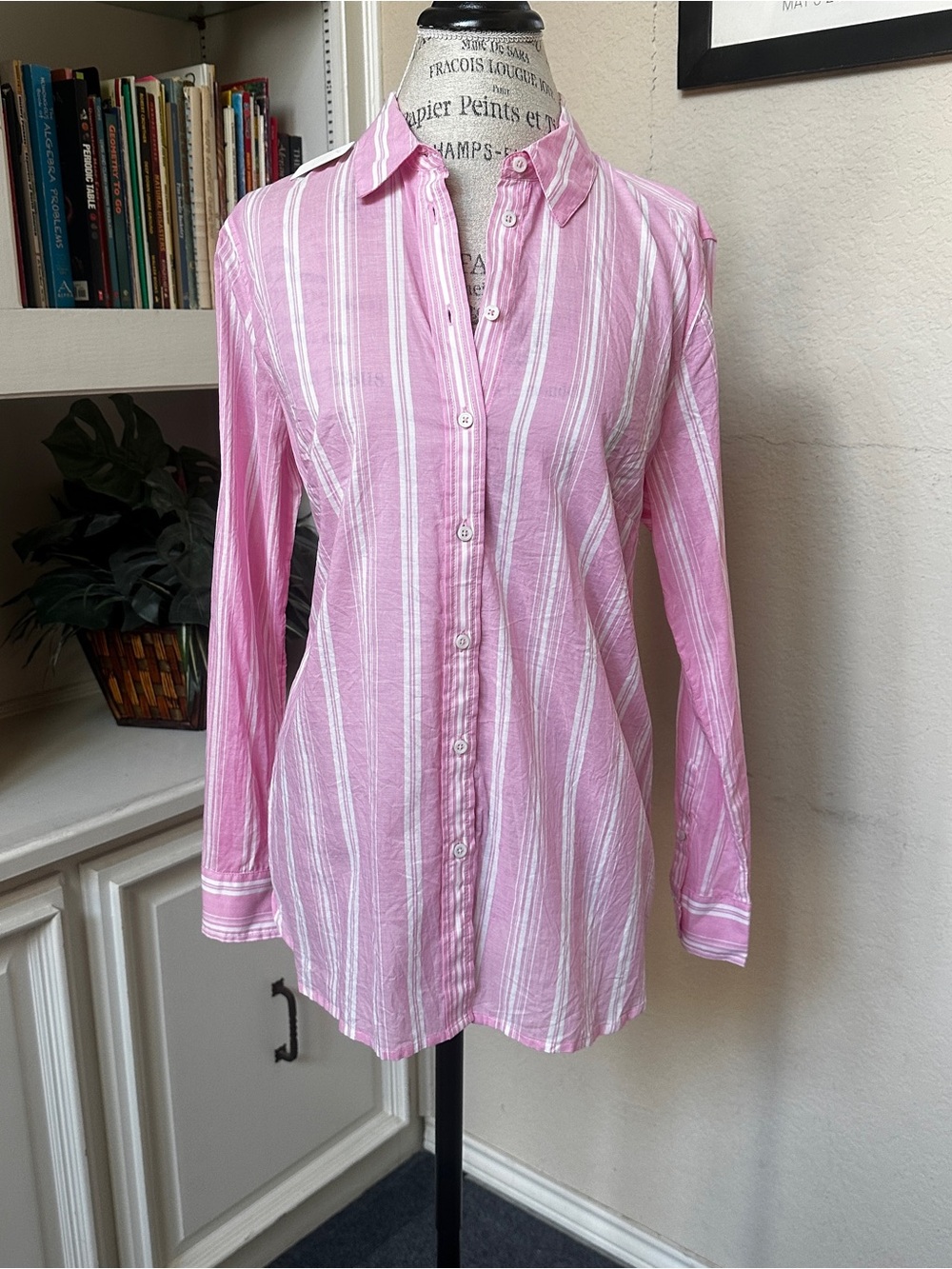 Pink Cotton Button Down Shirt